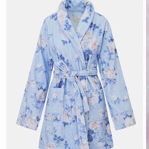 LoveShackFancy Light Blue Floral Robe